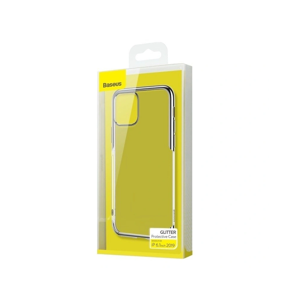 Hurtownia GSM - Przezroczyste etui ochronne Baseus Glitter Case do iPhone 11 6,1 (srebrne) - BSU1234SLV - {ean13} - Hurt