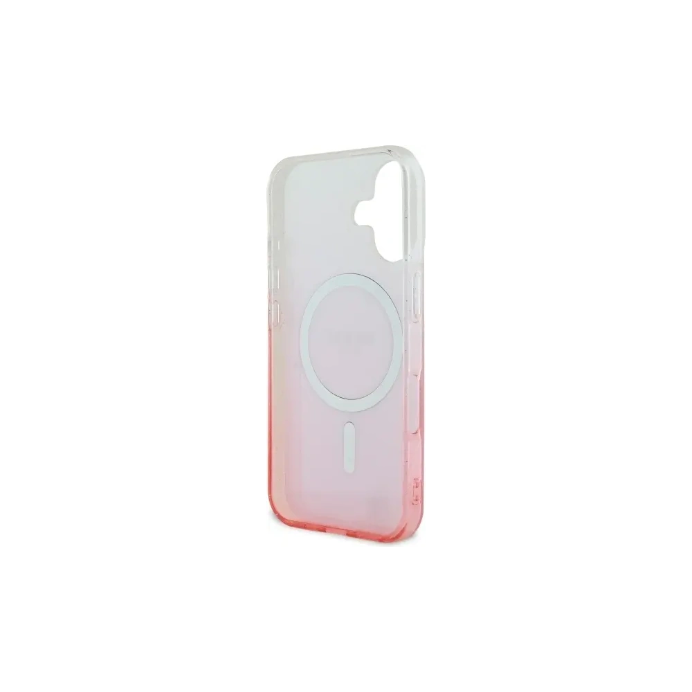 Wholesale Guess GUHMP16SHGRCELP Apple iPhone 16 hardcase IML Glitter Gradient MagSafe pink - GUE3655 - {ean13} - Hurt