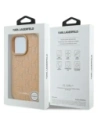 Hurtownia GSM - Karl Lagerfeld KLHMP16LPKHPORPE Apple iPhone 16 Pro kemény tok Bőr Monogram Fém Logo MagSafe bézs - KLD21758 - {ean13} - Hurt