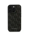 Hurtownia GSM - Karl Lagerfeld KLHMP16LPKHPORPK Apple iPhone 16 Pro husă din piele Monogram cu logo metalic MagSafe neagră - KLD21759 - {ean13} - Hurt