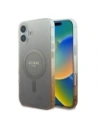 Guess GUHMP16SHGRCELW Apple iPhone 16 Hartschale IML Glitter Gradient MagSafe braun