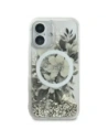 Wholesale Guess GUHMP16SLFMWTE Apple iPhone 16 hardcase Liquid Glitter Flower MagSafe beige - GUE3657 - {ean13} - Hurt