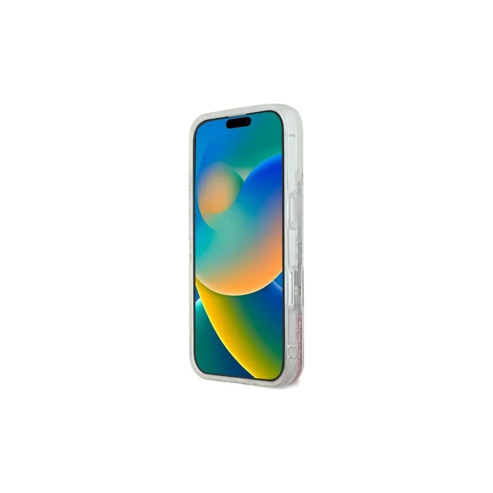 Hurtownia GSM - Guess GUHMP16SLFMWTP Apple iPhone 16 carcasă rigidă Liquid Glitter Flower MagSafe roz - GUE3658 - {ean13} - Hurt