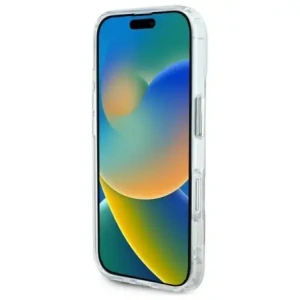 Karl Lagerfeld KLHMP16MHLSCHH Apple iPhone 16 Plus Hartschale IML Metall Choupette Kopf MagSafe weiß