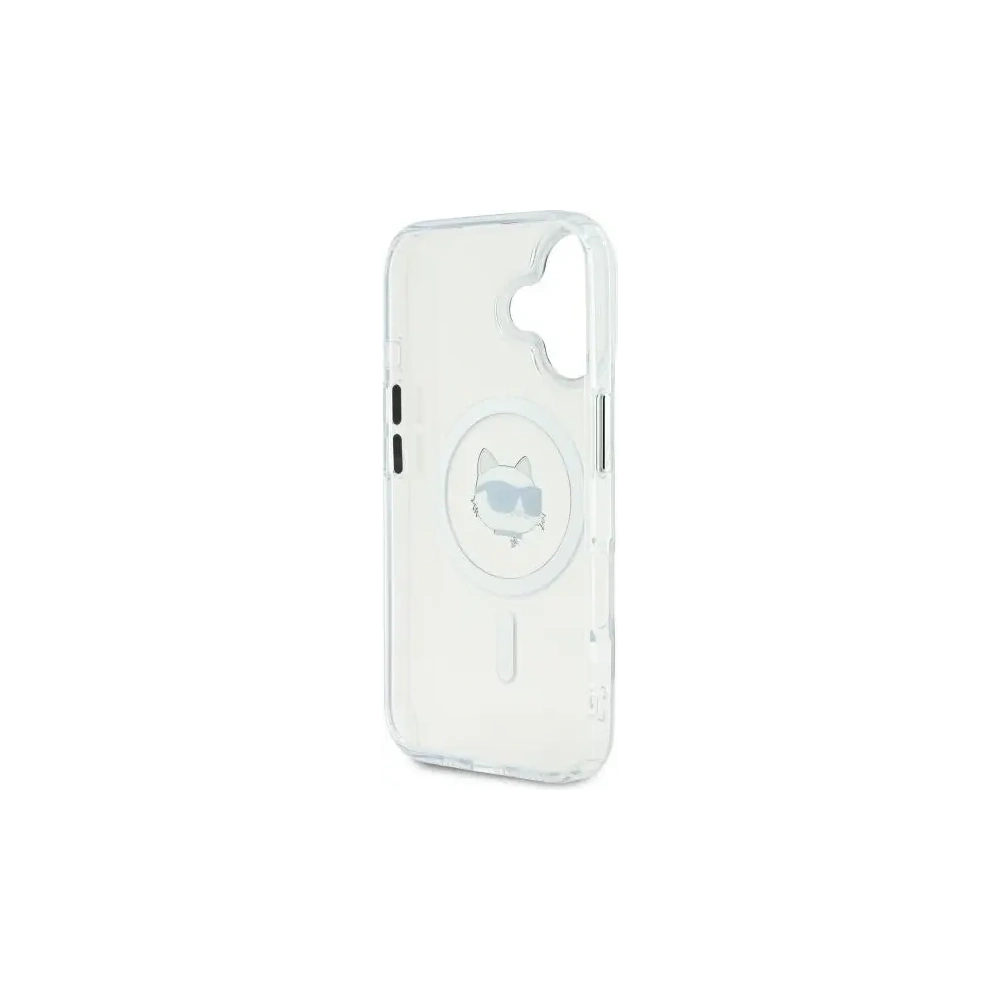 Hurtownia GSM - Karl Lagerfeld KLHMP16MHLSCHH Apple iPhone 16 Plus keménytok IML Metal Choupette Head MagSafe fehér - KLD21762 - {ean13} - Hurt