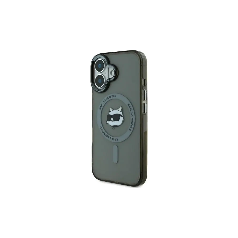 Hurtownia GSM - Karl Lagerfeld KLHMP16MHLSCHK Apple iPhone 16 Plus hardcase IML Metal Choupette Head MagSafe negru - KLD21763 - {ean13} - Hurt
