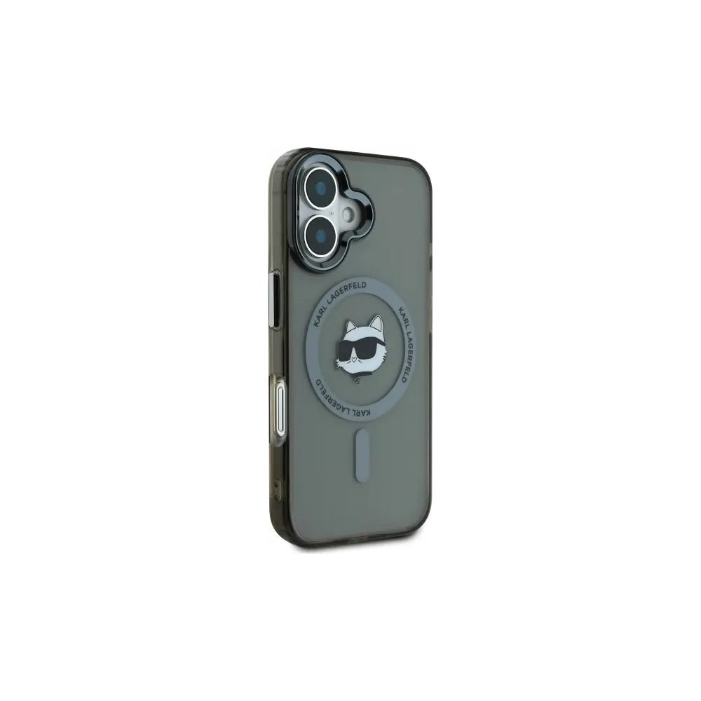 Hurtownia GSM - Karl Lagerfeld KLHMP16MHLSCHK Apple iPhone 16 Plus hardcase IML Metal Choupette Head MagSafe negru - KLD21763 - {ean13} - Hurt