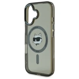 Hurtownia GSM - Karl Lagerfeld KLHMP16MHLSCHK Apple iPhone 16 Plus kemény tok IML Fém Choupette Fej MagSafe fekete - KLD21763 - {ean13} - Hurt
