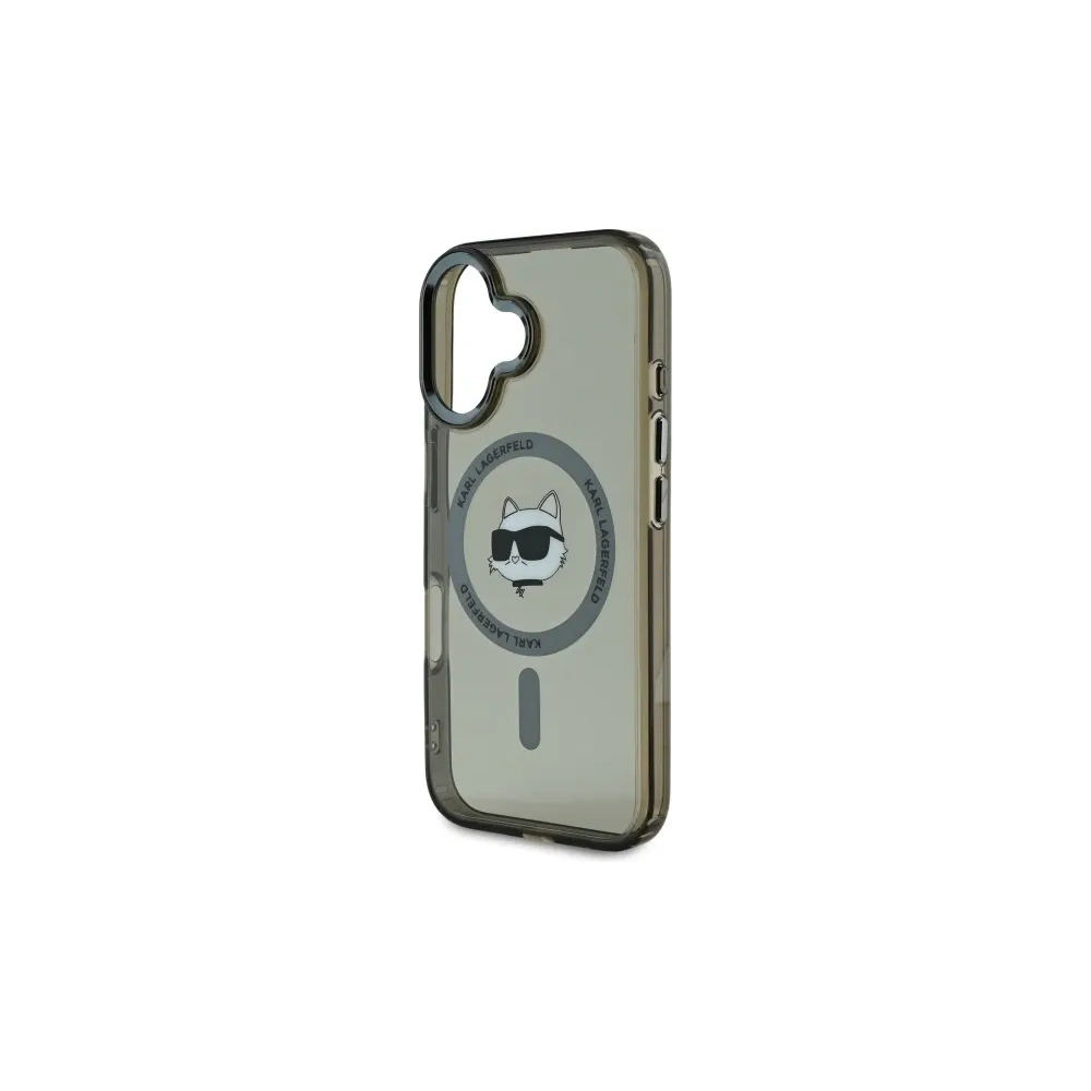 Hurtownia GSM - Karl Lagerfeld KLHMP16MHLSCHK Apple iPhone 16 Plus hardcase IML Metal Choupette Head MagSafe negru - KLD21763 - {ean13} - Hurt