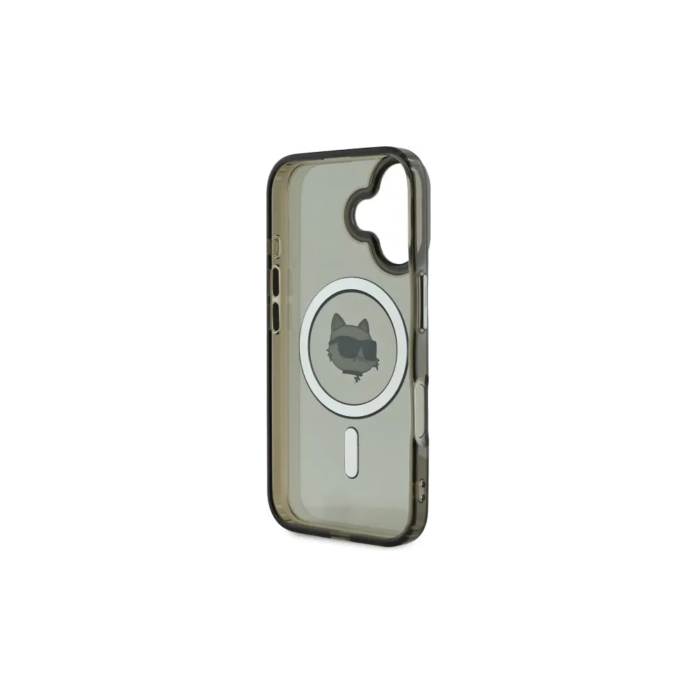 Hurtownia GSM - Karl Lagerfeld KLHMP16MHLSCHK Apple iPhone 16 Plus kemény tok IML Fém Choupette Fej MagSafe fekete - KLD21763 - {ean13} - Hurt