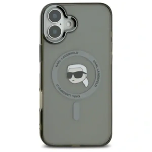 Wholesale Karl Lagerfeld KLHMP16MHLSKIK Apple iPhone 16 Plus hardcase IML Metal Karl Head MagSafe black - KLD21764 - {ean13} - Hurt
