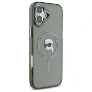 Wholesale Karl Lagerfeld KLHMP16MHLSKIK Apple iPhone 16 Plus hardcase IML Metal Karl Head MagSafe black - KLD21764 - {ean13} - Hurt