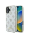Etui Guess GUHMP16SPGPYSH Apple iPhone 16 hardcase Peony Script Logo MagSafe biały/white