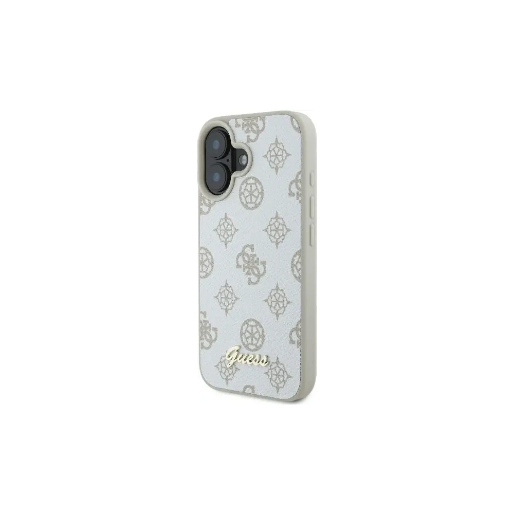 Hurtownia GSM - Etui Guess GUHMP16SPGPYSH Apple iPhone 16 hardcase Peony Script Logo MagSafe biały/white - GUE3662 - {ean13} - Hurt