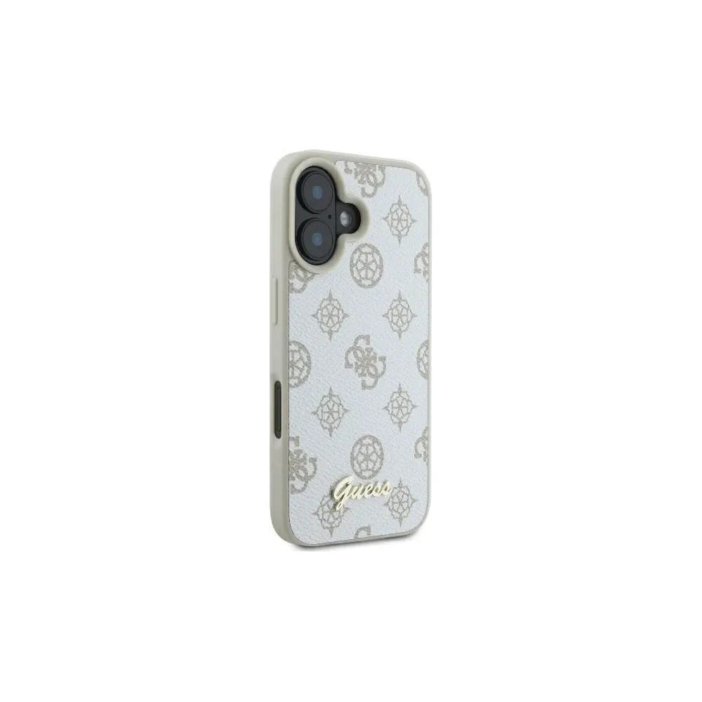Hurtownia GSM - Guess GUHMP16SPGPYSH Apple iPhone 16 hardcase Peony Script Logo MagSafe alb - GUE3662 - {ean13} - Hurt