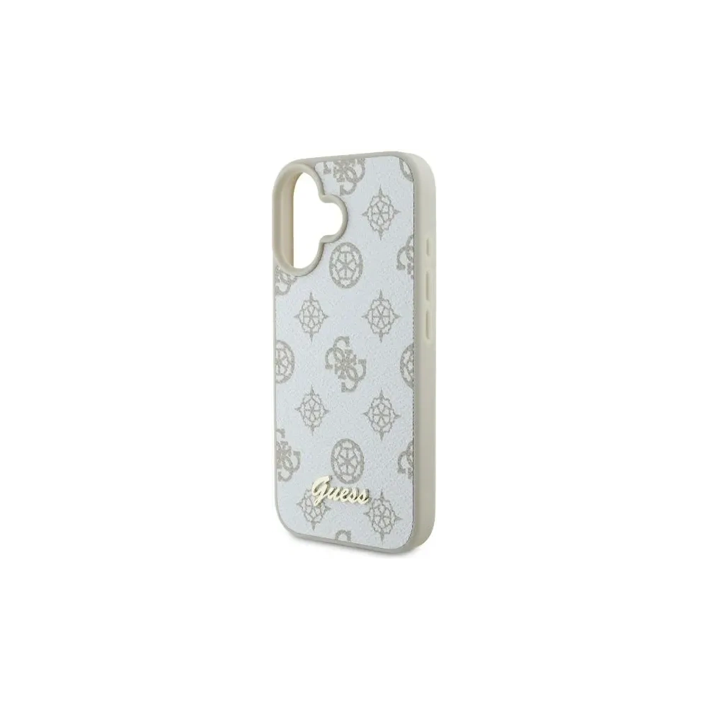 Hurtownia GSM - Etui Guess GUHMP16SPGPYSH Apple iPhone 16 hardcase Peony Script Logo MagSafe biały/white - GUE3662 - {ean13} - Hurt