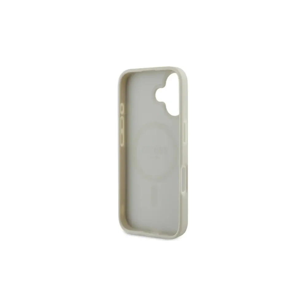 Wholesale Guess GUHMP16SPGPYSH Apple iPhone 16 hardcase Peony Script Logo MagSafe white - GUE3662 - {ean13} - Hurt