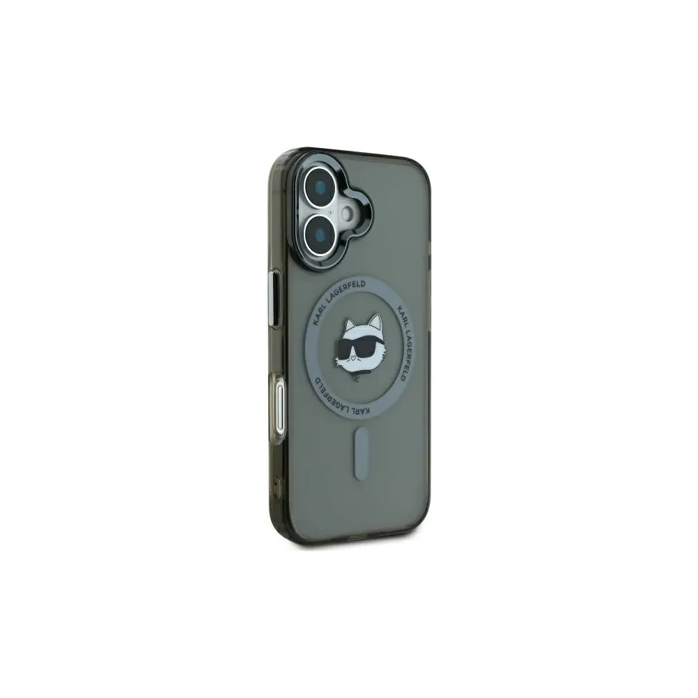 Hurtownia GSM - Etui Karl Lagerfeld KLHMP16SHLSCHK Apple iPhone 16 hardcase IML Metal Choupette Head MagSafe czarny/black - KLD21766 - {ean13} - Hurt