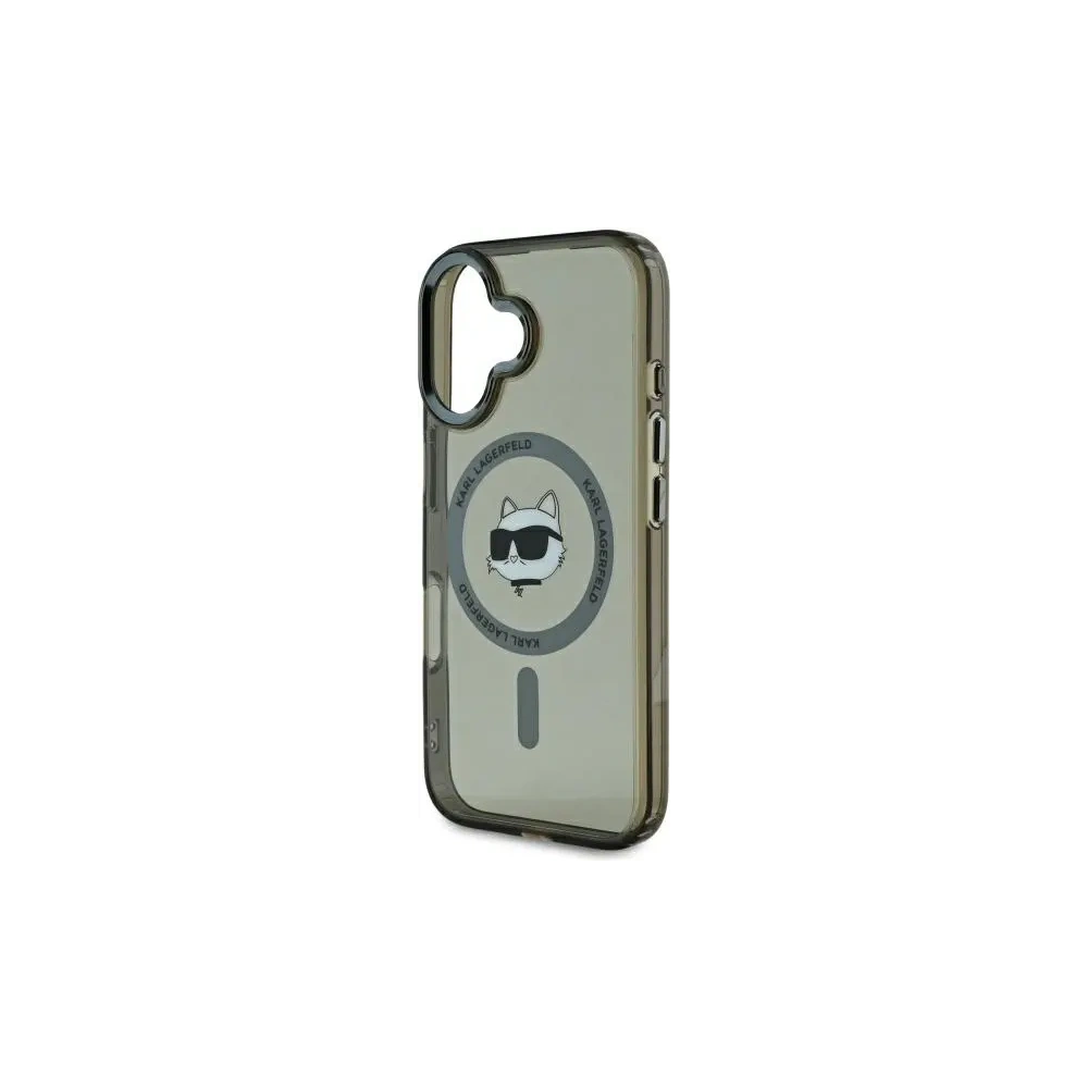 Hurtownia GSM - Karl Lagerfeld KLHMP16SHLSCHK Apple iPhone 16 hardcase IML Metal Choupette Head MagSafe fekete - KLD21766 - {ean13} - Hurt