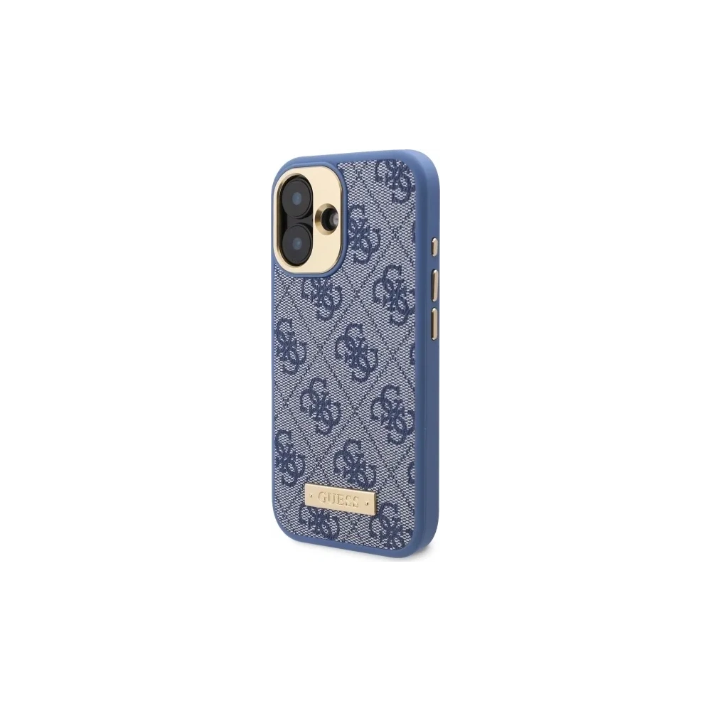 Hurtownia GSM - Etui Guess GUHMP16SU4GPRB Apple iPhone 16 hardcase 4G Logo Plate MagSafe niebieski/blue - GUE3664 - {ean13} - Hurt