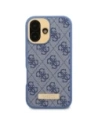 Hurtownia GSM - Etui Guess GUHMP16SU4GPRB Apple iPhone 16 hardcase 4G Logo Plate MagSafe niebieski/blue - GUE3664 - {ean13} - Hurt