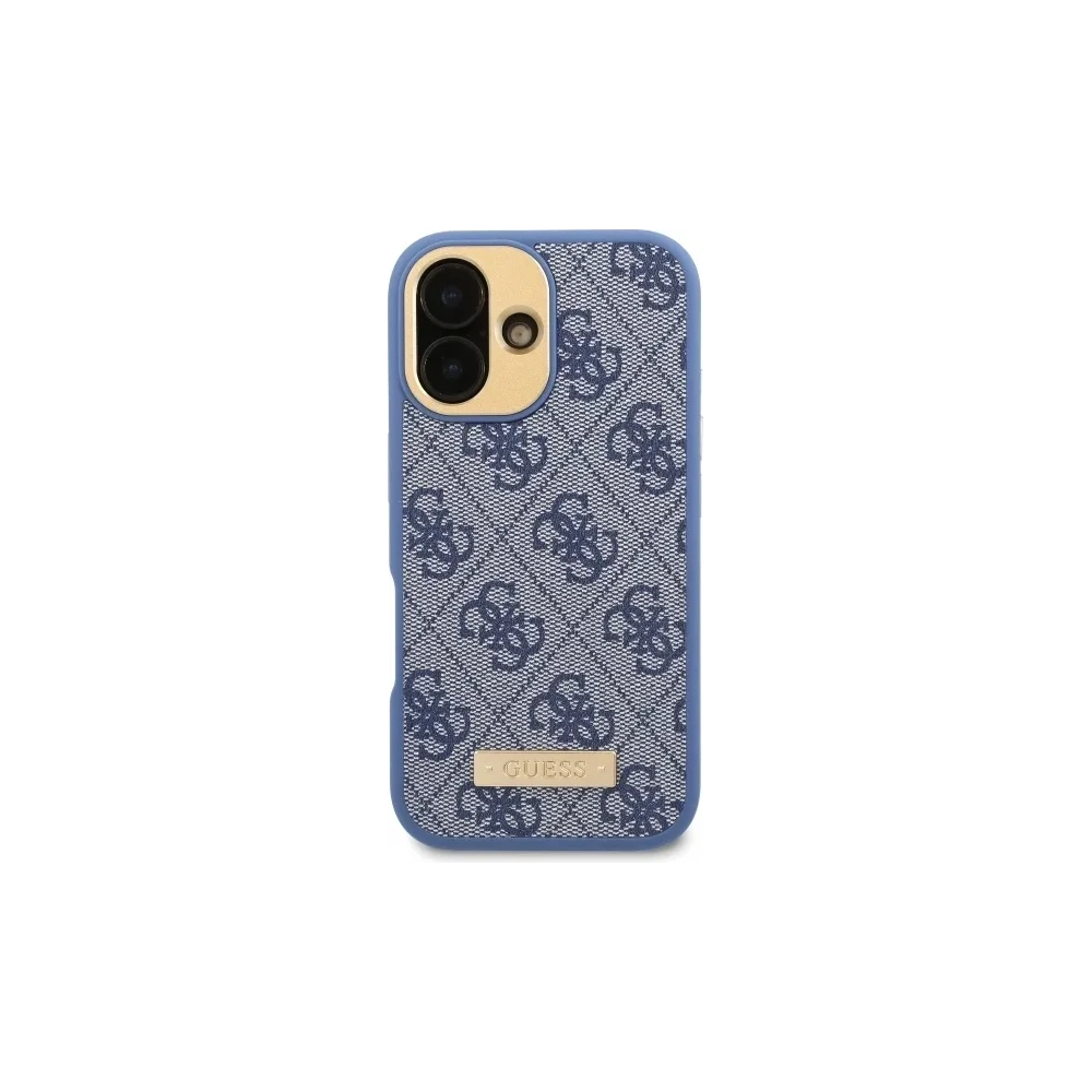 Hurtownia GSM - Etui Guess GUHMP16SU4GPRB Apple iPhone 16 hardcase 4G Logo Plate MagSafe modrý/blue - GUE3664 - {ean13} - Hurt