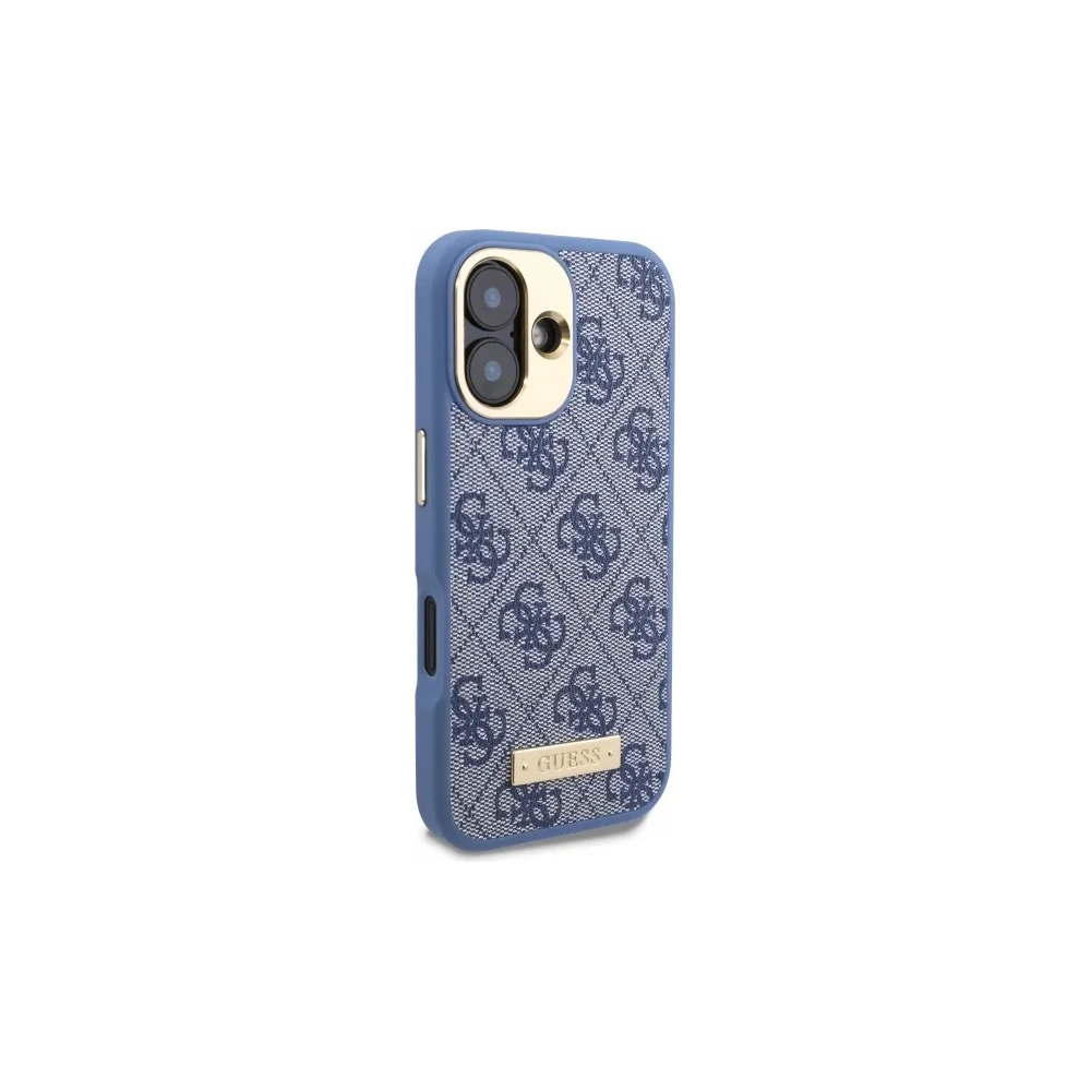 Hurtownia GSM - Guess GUHMP16SU4GPRB Apple iPhone 16 husă tare 4G Logo Plate MagSafe albastru - GUE3664 - {ean13} - Hurt
