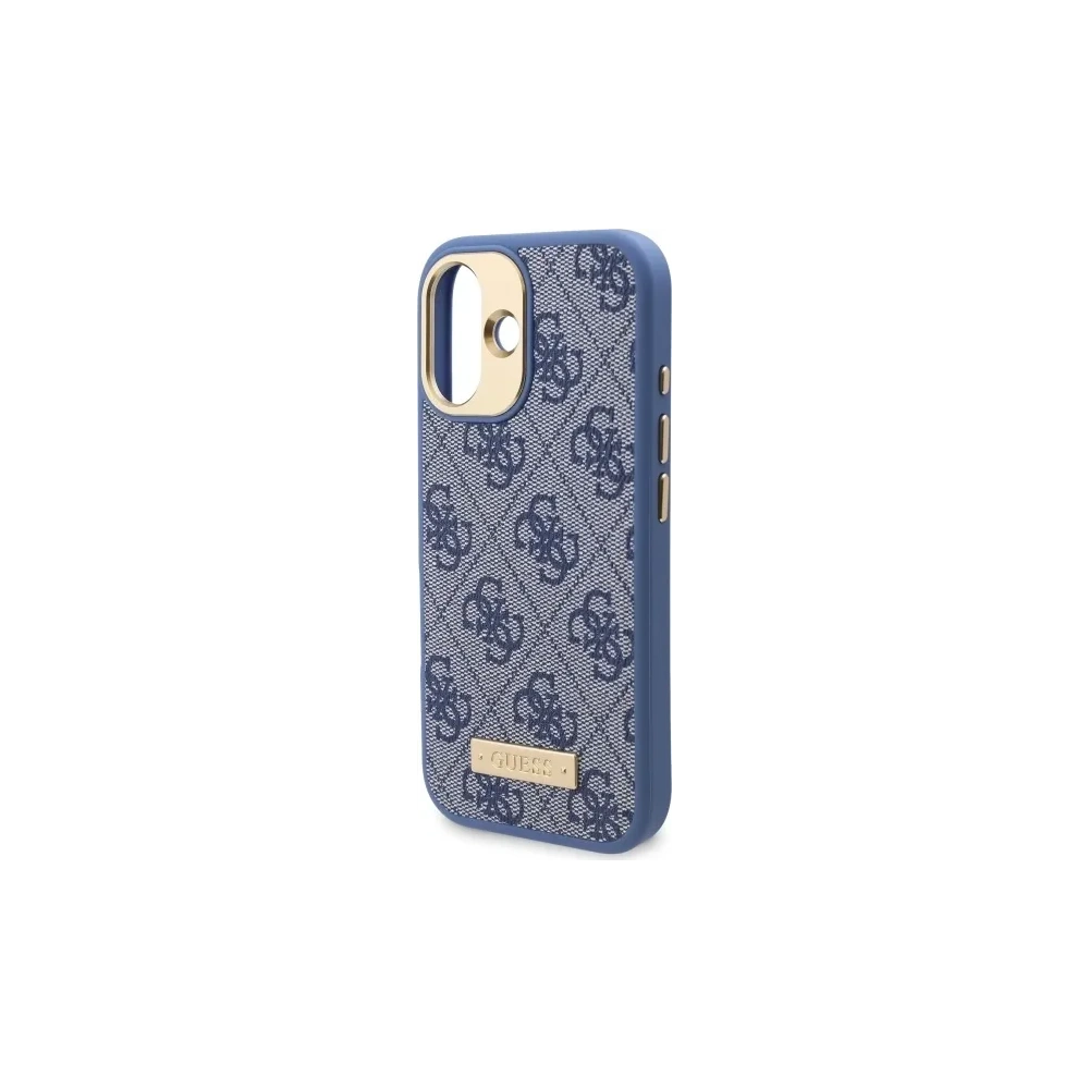 Hurtownia GSM - Guess GUHMP16SU4GPRB Apple iPhone 16 husă tare 4G Logo Plate MagSafe albastru - GUE3664 - {ean13} - Hurt