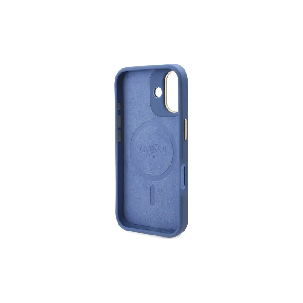 Hurtownia GSM - Etui Guess GUHMP16SU4GPRB Apple iPhone 16 hardcase 4G Logo Plate MagSafe niebieski/blue - GUE3664 - {ean13} - Hurt