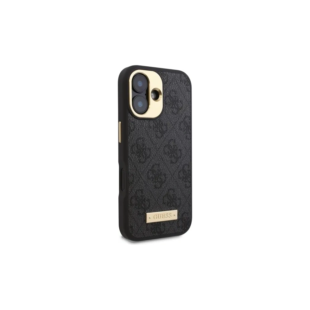 Hurtownia GSM - Etui Guess GUHMP16SU4GPRK Apple iPhone 16 hardcase 4G Logo Plate MagSafe czarny/black - GUE3665 - {ean13} - Hurt