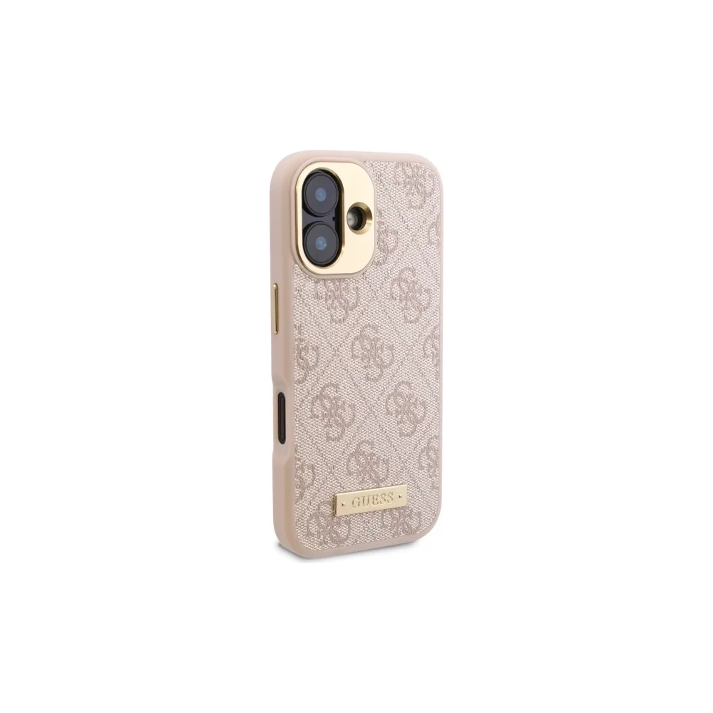 Hurtownia GSM - Etui Guess GUHMP16SU4GPRP Apple iPhone 16 hardcase 4G Logo Plate MagSafe różowy/pink - GUE3666 - {ean13} - Hurt