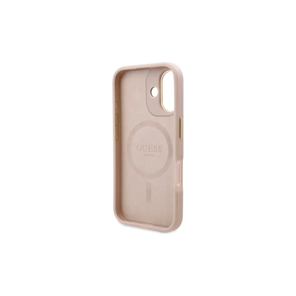 Hurtownia GSM - Etui Guess GUHMP16SU4GPRP Apple iPhone 16 hardcase 4G Logo Plate MagSafe różowy/pink - GUE3666 - {ean13} - Hurt