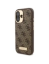 Hurtownia GSM - Etui Guess GUHMP16SU4GPRW Apple iPhone 16 hardcase 4G Logo Plate MagSafe brązowy/brown - GUE3667 - {ean13} - Hurt