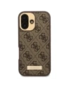 Hurtownia GSM - Etui Guess GUHMP16SU4GPRW Apple iPhone 16 hardcase 4G Logo Plate MagSafe brązowy/brown - GUE3667 - {ean13} - Hurt