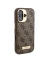 Hurtownia GSM - Etui Guess GUHMP16SU4GPRW Apple iPhone 16 hardcase 4G Logo Plate MagSafe brązowy/brown - GUE3667 - {ean13} - Hurt