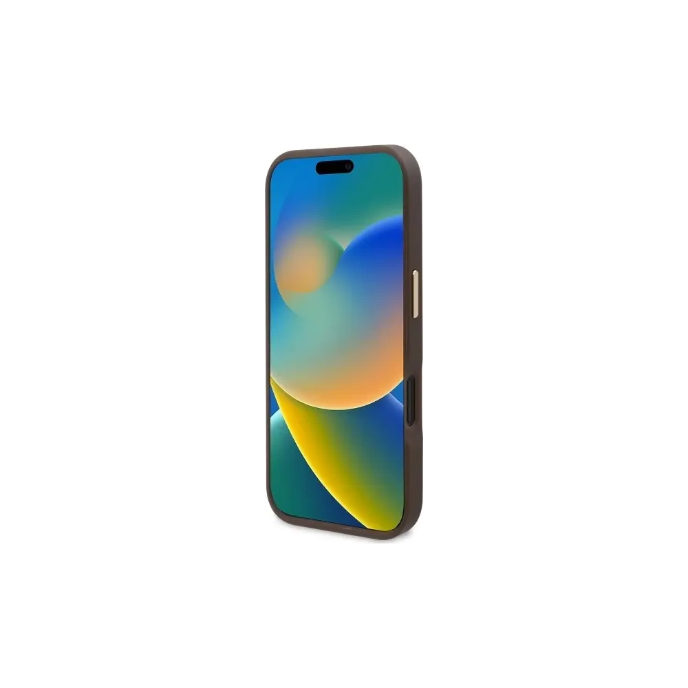 Hurtownia GSM - Guess GUHMP16SU4GPRW Apple iPhone 16 kemény tok 4G Logo Plate MagSafe barna - GUE3667 - {ean13} - Hurt