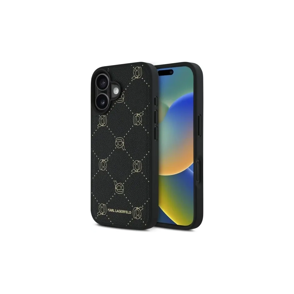 Hurtownia GSM - Etui Karl Lagerfeld KLHMP16SPGKHPHK Apple iPhone 16 Magsafe Karl Head czarny/black - KLD21768 - {ean13} - Hurt