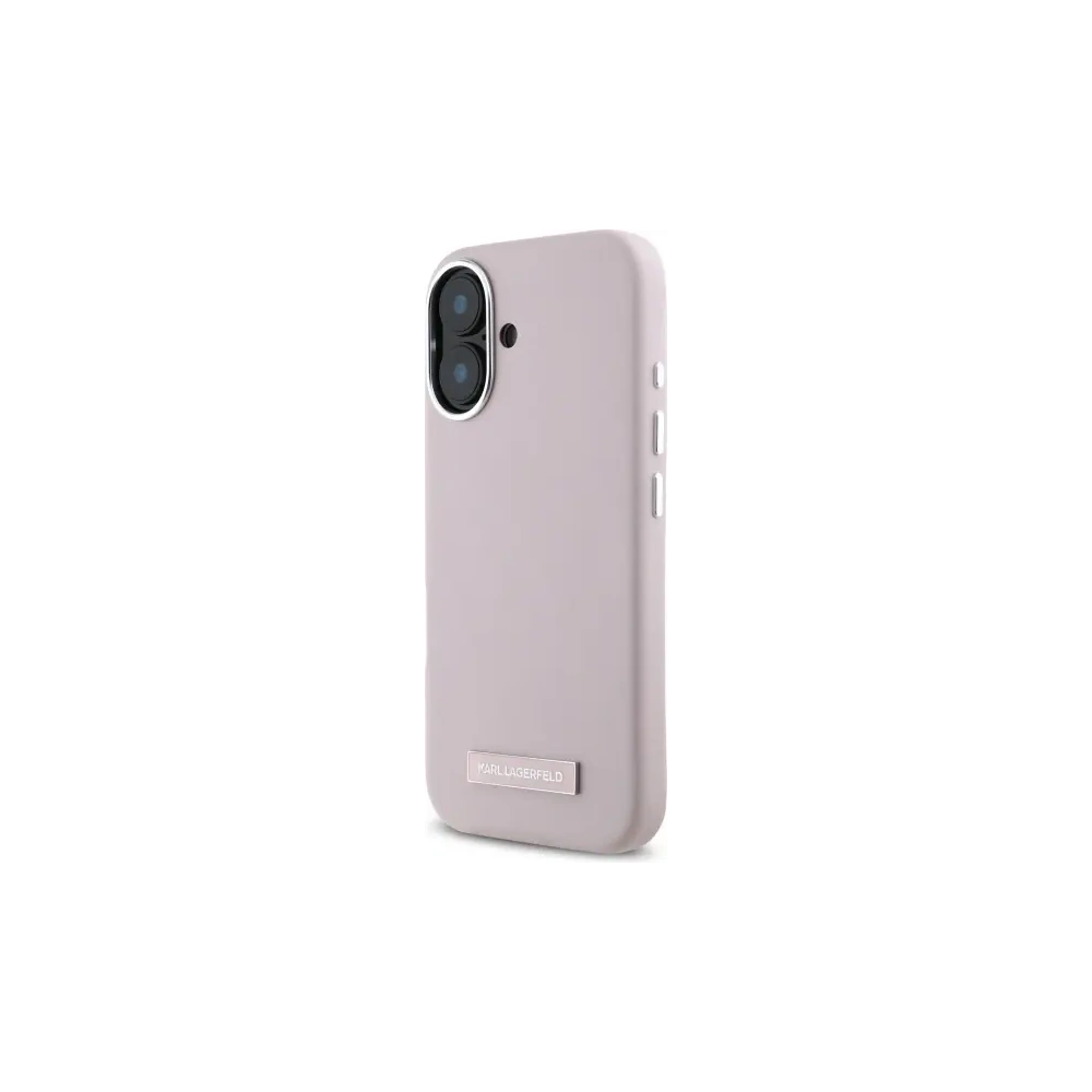 Hurtownia GSM - Karl Lagerfeld KLHMP16SPGMSRPP Apple iPhone 16 husă tare FW Placă Metalică MagSafe roz - KLD21769 - {ean13} - Hurt