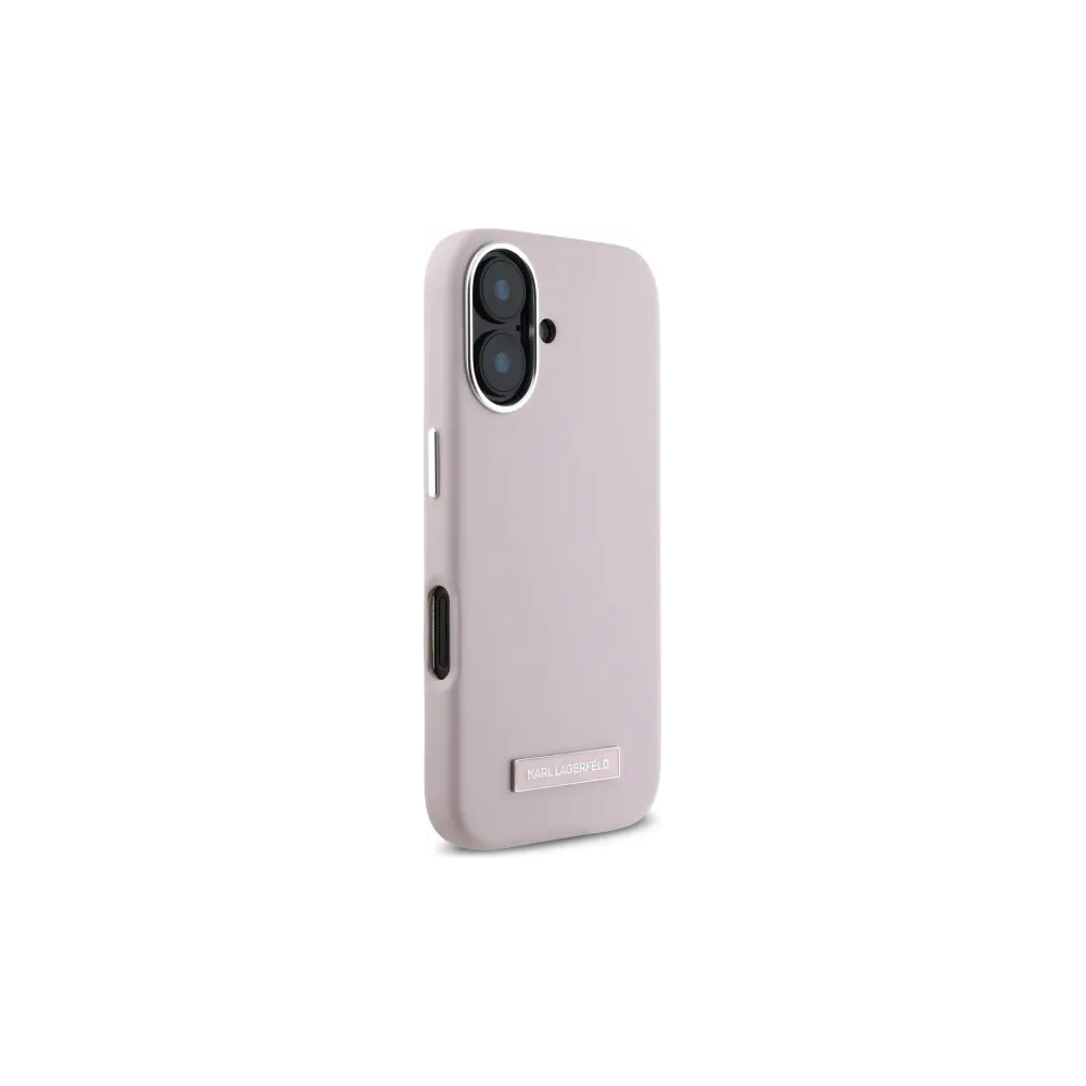 Wholesale Karl Lagerfeld KLHMP16SPGMSRPP Apple iPhone 16 hardcase FW Metal Plate MagSafe pink - KLD21769 - {ean13} - Hurt