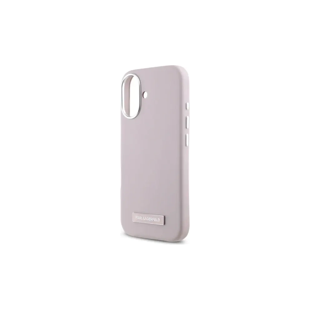 Hurtownia GSM - Karl Lagerfeld KLHMP16SPGMSRPP Apple iPhone 16 husă tare FW Placă Metalică MagSafe roz - KLD21769 - {ean13} - Hurt