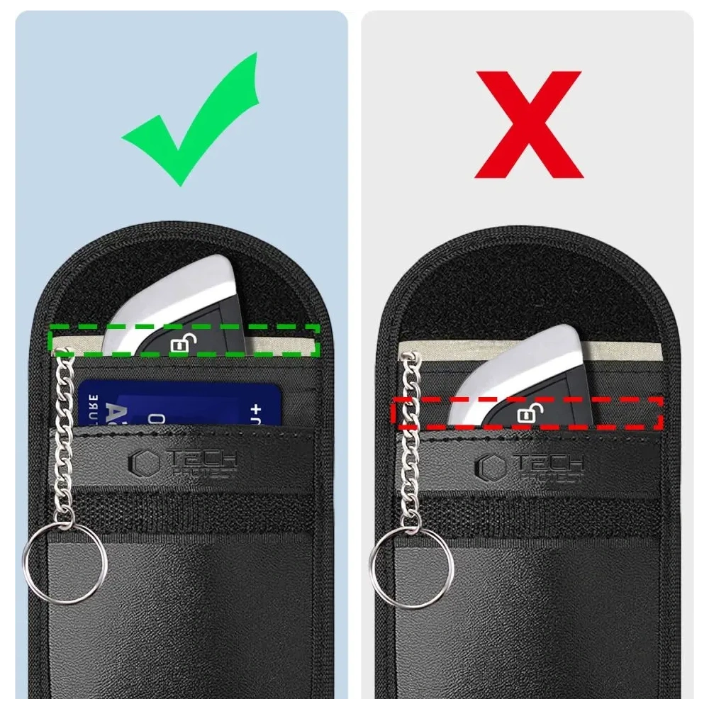 Hurtownia GSM - Klatka Faradaya Tech-Protect KLR100 Pouch Keyless RFID Signal Blocker Case Black - THP3377 - {ean13} - Hurt