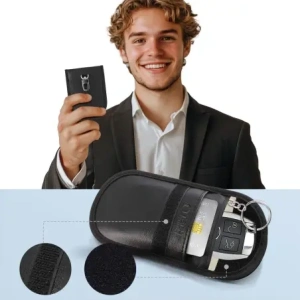 Hurtownia GSM - Tech-Protect KLR100 Faraday ketrec Táska Kulcs nélküli RFID Jel Blokkoló Tok Fekete - THP3377 - {ean13} - Hurt