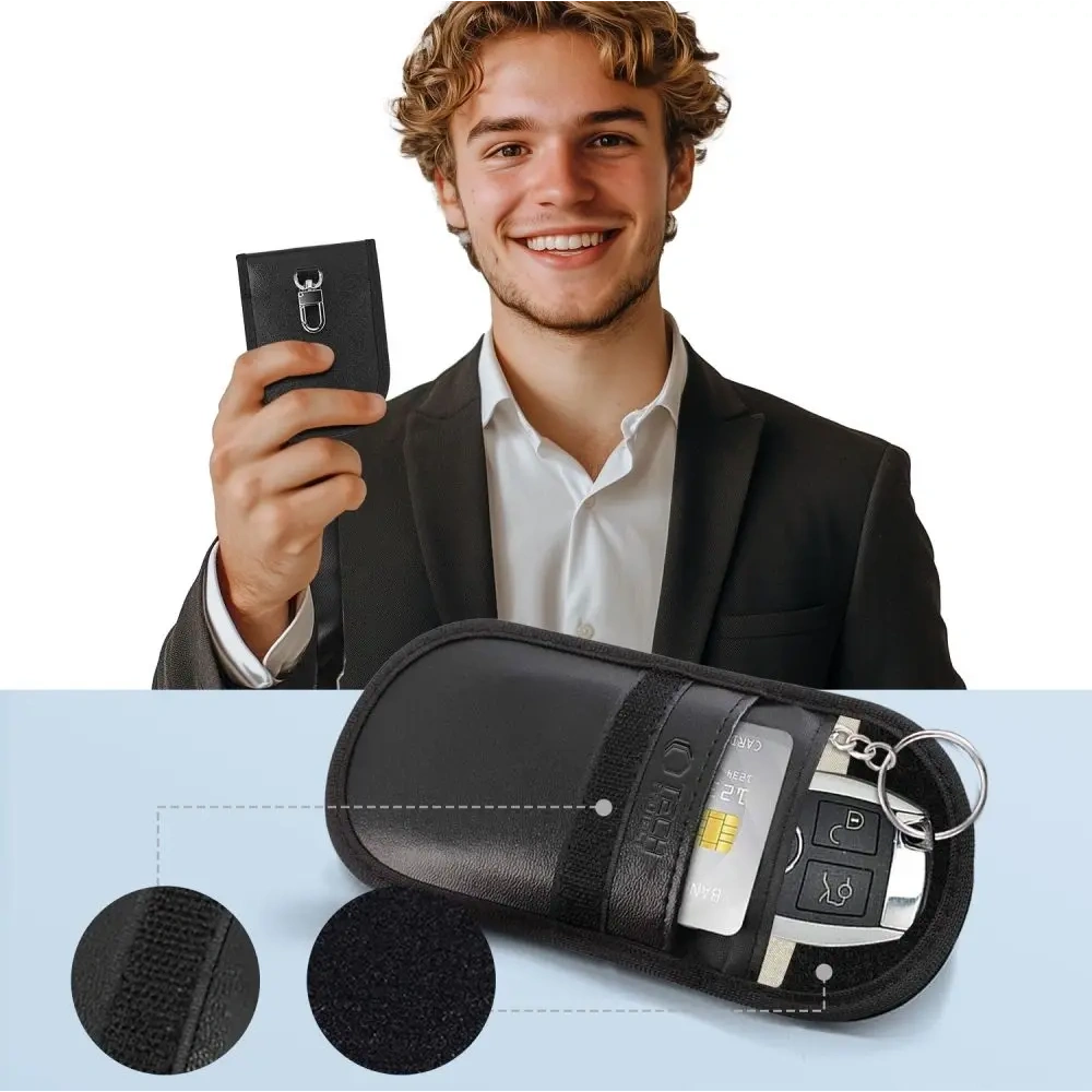 Hurtownia GSM - Tech-Protect Pouch KLR100 cu cuptor faraday Blocator de semnal RFID fără cheie Negru - THP3377 - {ean13} - Hurt