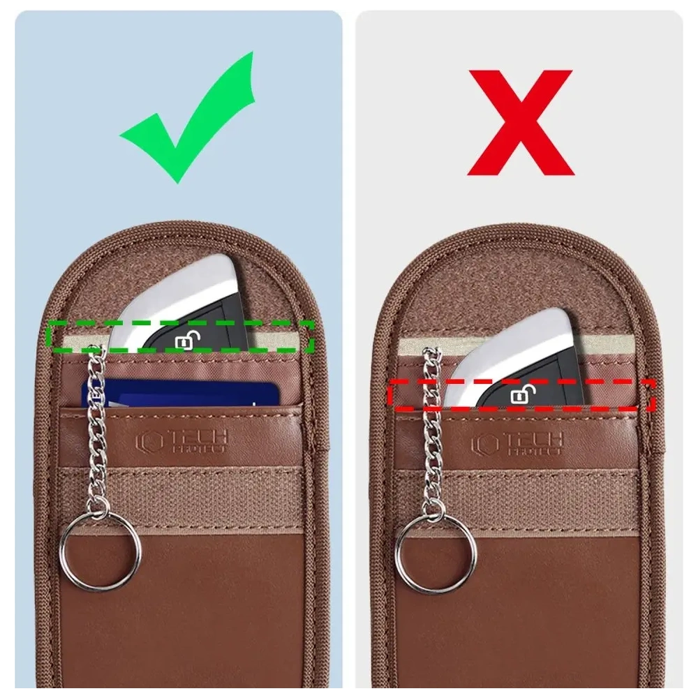 Hurtownia GSM - Klatka Faradaya Tech-Protect KLR100 Pouch Keyless RFID Signal Blocker Case Espresso - THP3378 - {ean13} - Hurt