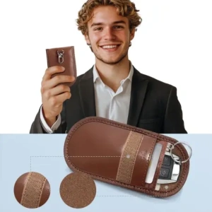 Hurtownia GSM - Tech-Protect KLR100 faraday ketrec Táska Kulcsnélküli RFID Jelblokkoló Tok Espresso - THP3378 - {ean13} - Hurt