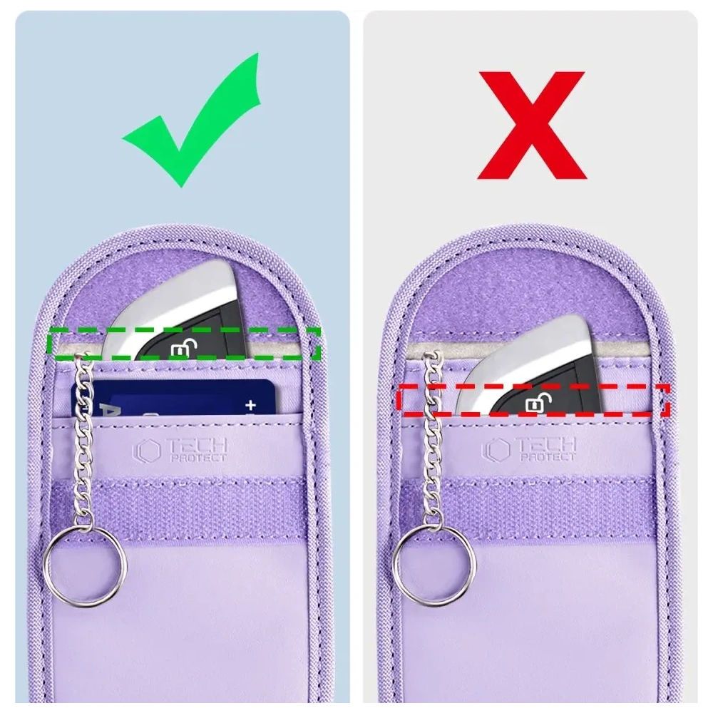 Hurtownia GSM - Tech-Protect KLR100 tárca Faraday ketrec Kulcsnélküli RFID Jel Blokkoló tok Levendula - THP3379 - {ean13} - Hurt