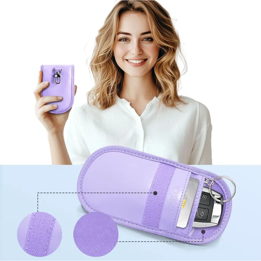 Hurtownia GSM - Tech-Protect KLR100 tárca Faraday ketrec Kulcsnélküli RFID Jel Blokkoló tok Levendula - THP3379 - {ean13} - Hurt