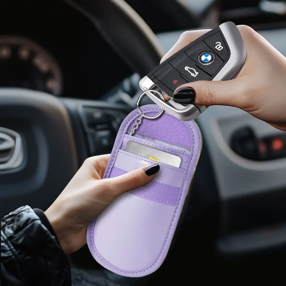 Hurtownia GSM - Tech-Protect KLR100 tárca Faraday ketrec Kulcsnélküli RFID Jel Blokkoló tok Levendula - THP3379 - {ean13} - Hurt