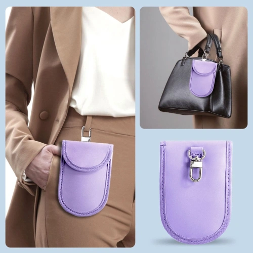 Klatka Faradaya Tech-Protect KLR100 Pouch Keyless RFID Signal Blocker Case Lavender