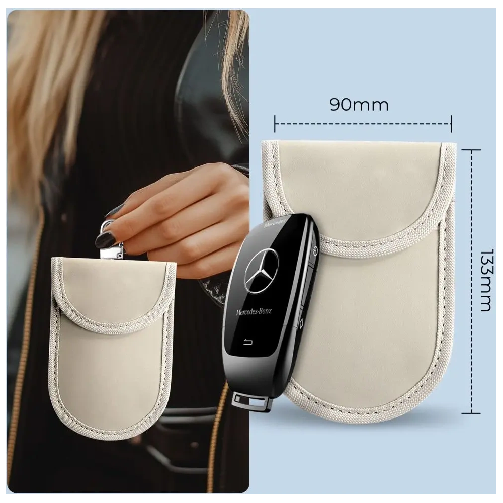 Hurtownia GSM - Tech-Protect KLR100 faraday ketrec Táska Kulcsnélküli RFID Jel Blokkoló Tok Caffe Latte - THP3380 - {ean13} - Hurt